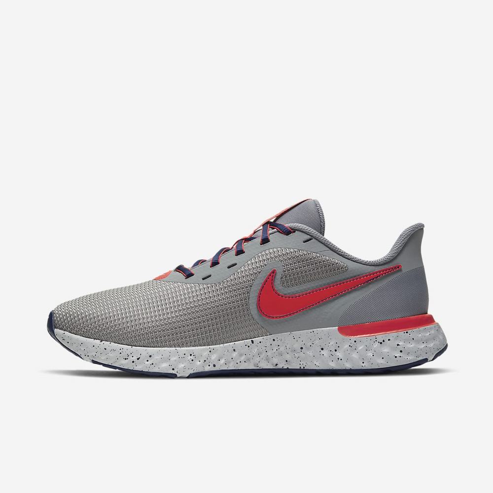 Chaussure De Running Nike Revolution 5 EXT Grise 5918-073 Particle Grey/Midnight Navy/Grey Fog/Chile Red Homme | LPI-12532658